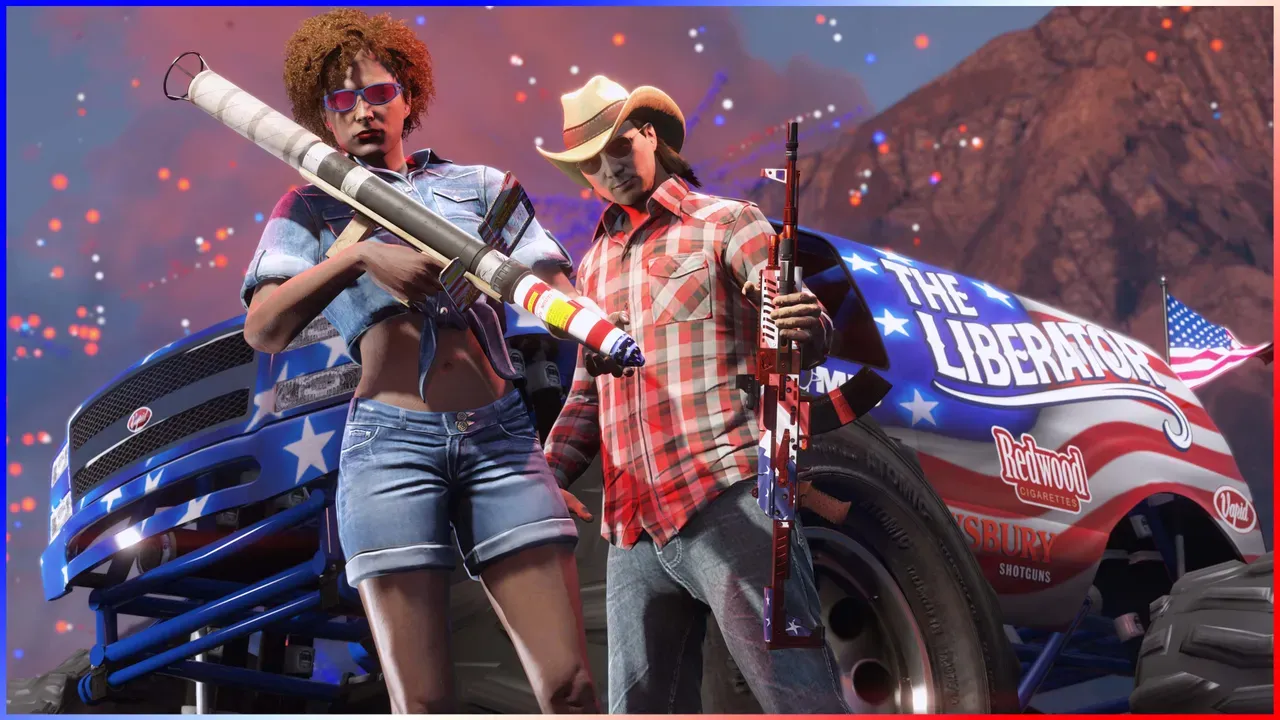 The firework launcher, free from the Gun Van. Light up the night sky in true Independence Day fashion